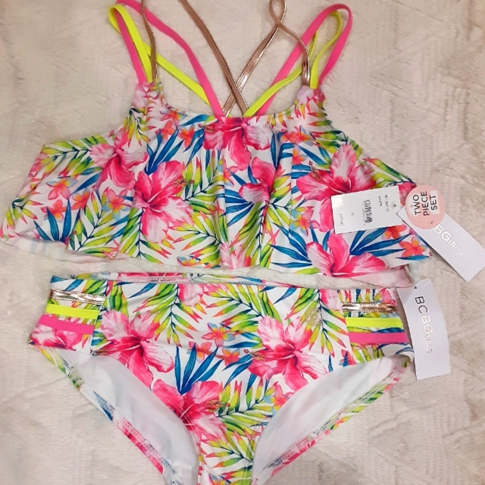 🍉 3/$20 BCBG 2PC Girls swim set